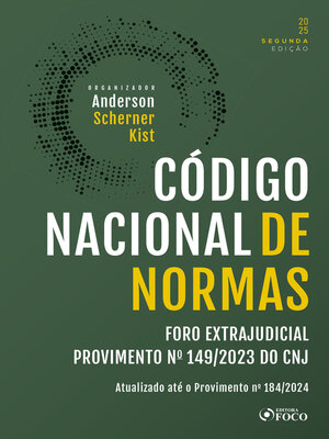 cover image of Código Nacional de Normas do Foro Extrajudicial – Provimento n° 149/2023 do CNJ--2ª Ed--2025